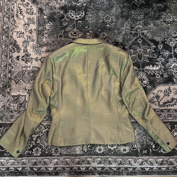 ASOS metallic gold cropped jacket - Picture 2 of 3